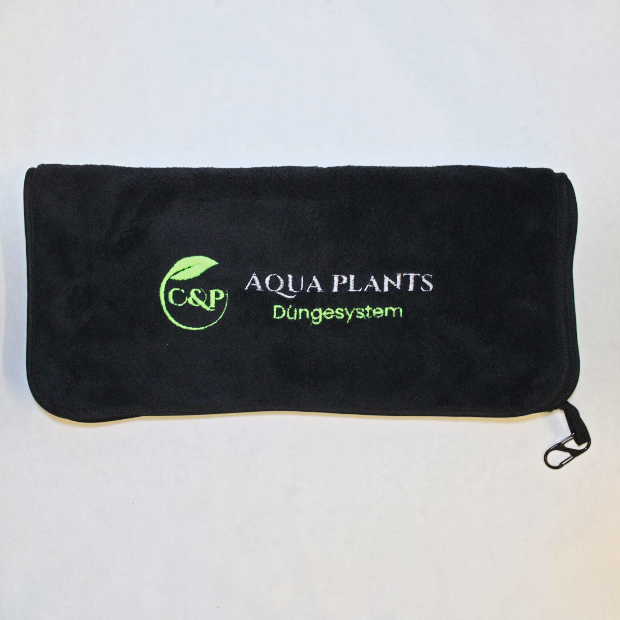 C&P Aquaplants Microfaser-Handtuch 77x40 cm Karabiner