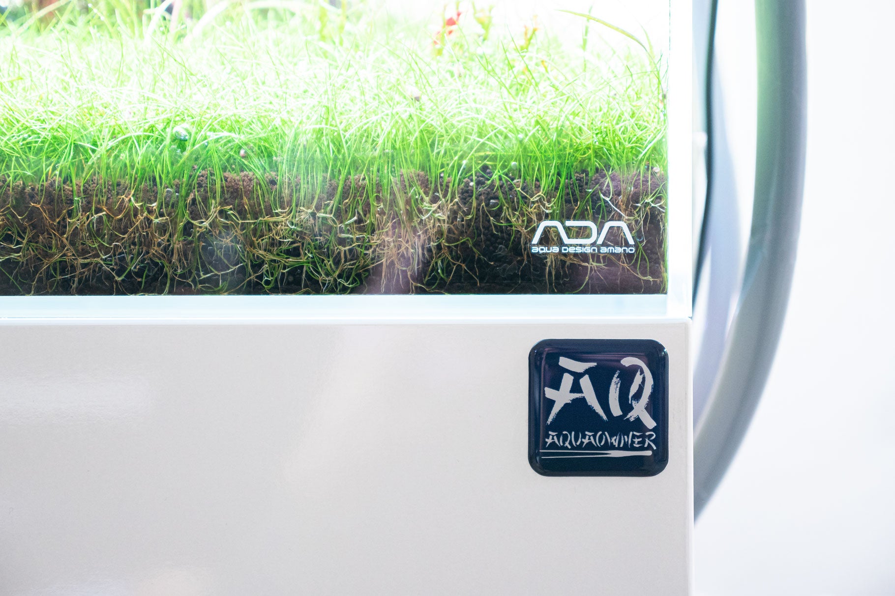 AquaOwner 3D Gel Aufkleber 3,8 cm Logo schwarz