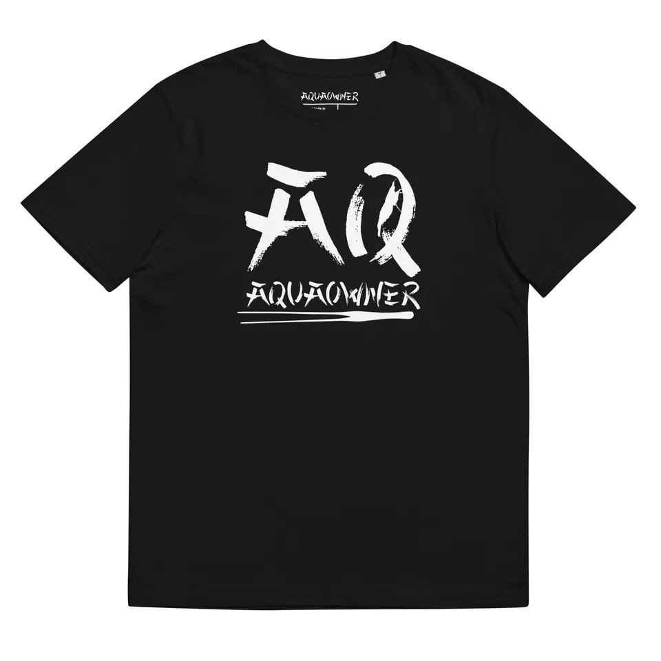 AquaOwner Classic Logo Tee T-Shirt schwarz Bio-Baumwolle