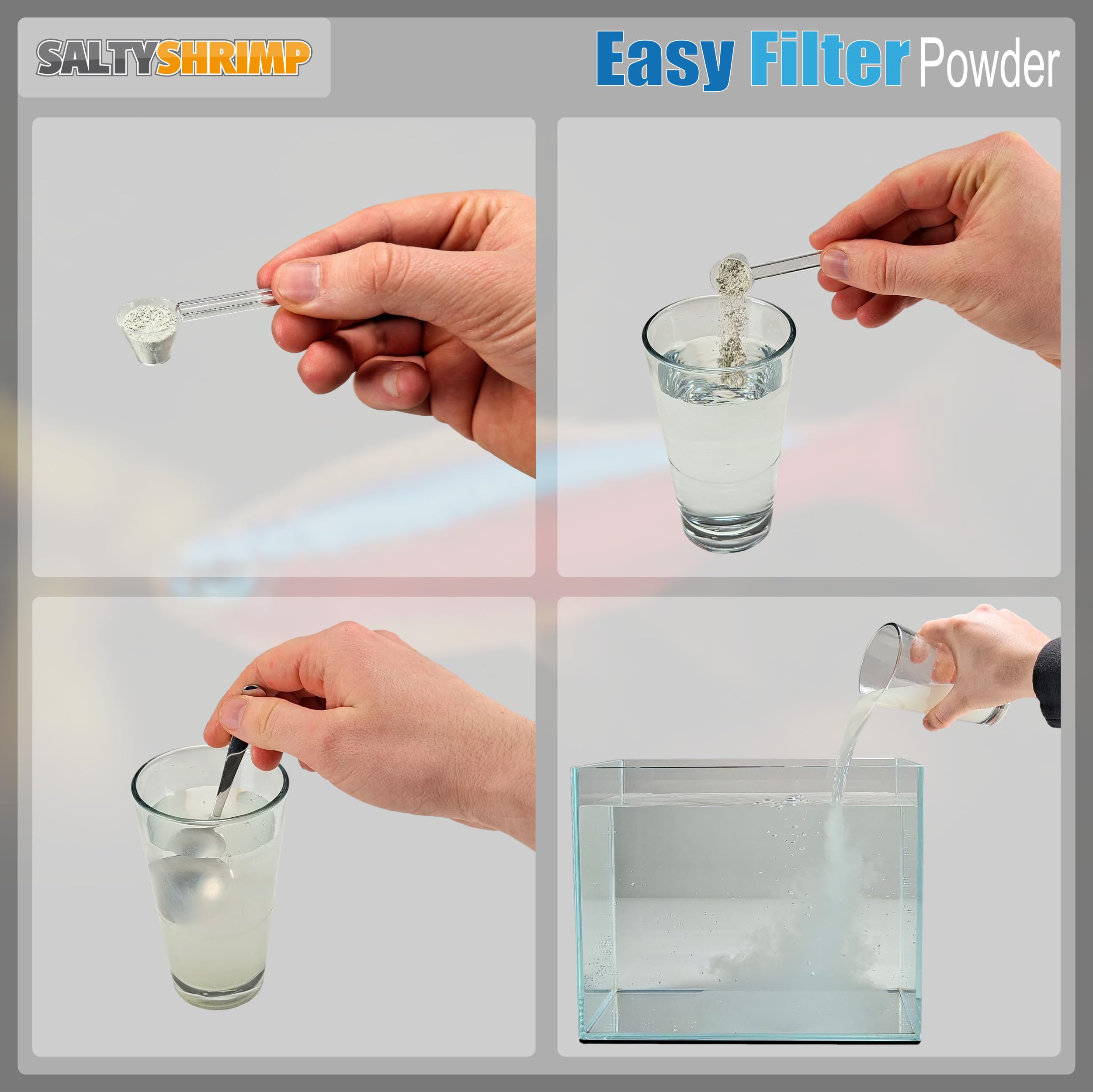SaltyShrimp Easy Filter Powder Filterpulver 60g schadstoffbindend