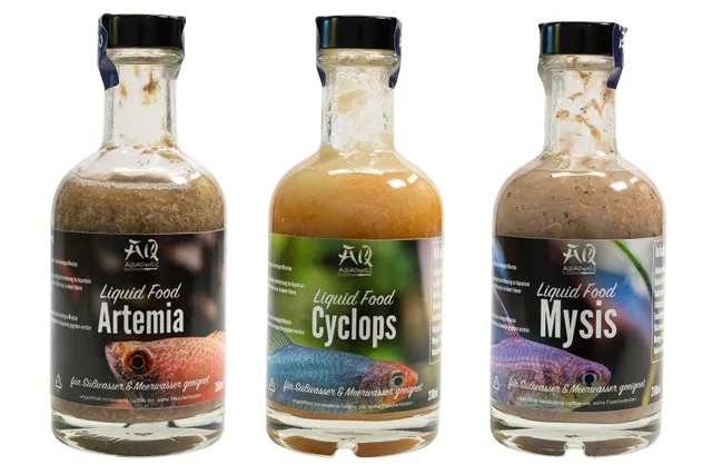 AquaOwner Liquid Food Probierset Fischfutter 3x200 ml