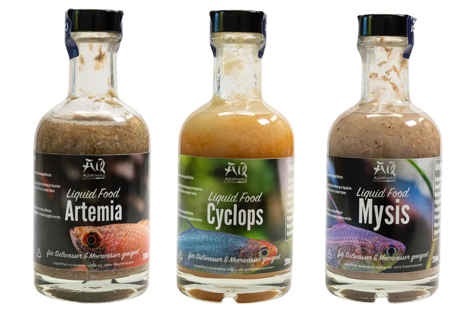 AquaOwner Liquid Food Probierset Fischfutter 3x200 ml