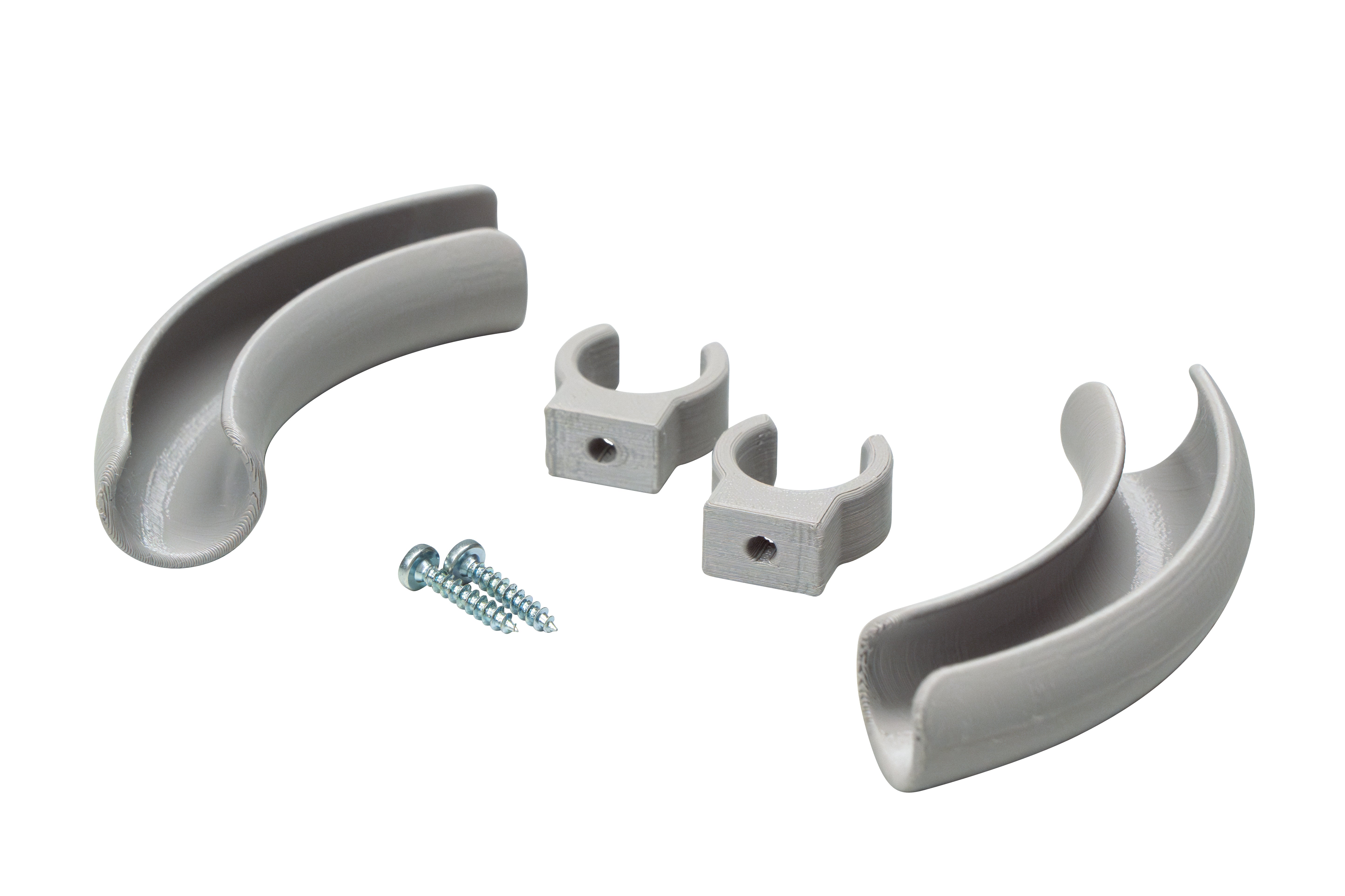 AquaOwner Schlauchhalter-Set 12/16mm PETG maßgenau
