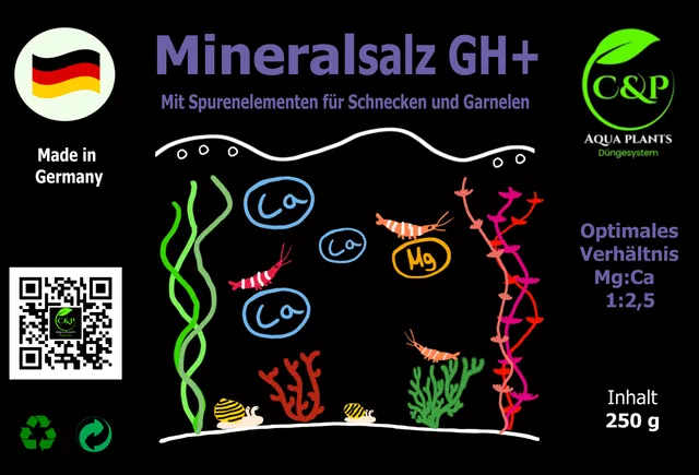 C&P Aquaplants GH+ Salz Mineralsalz 250 g