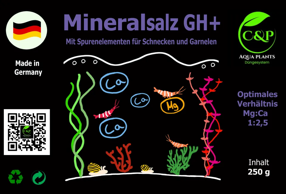 C&P Aquaplants GH+ Salz Mineralsalz 250 g