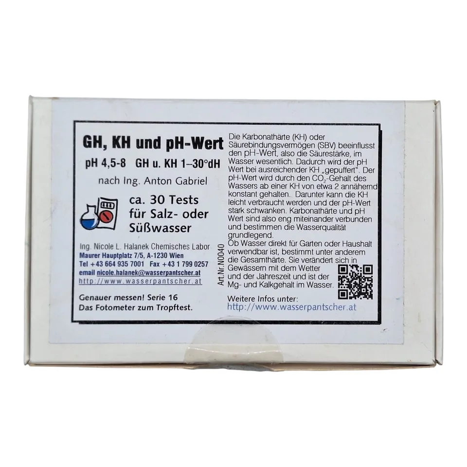 C&P Aquaplants Kombitest GH KH pH Wassertest 3x30 Tests