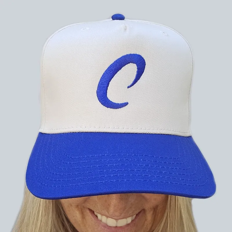 CaribSea Baseball Cap Kappe Weiß-Blau verstellbar