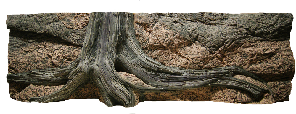 ArStone Amazonas 3D Aquarium Rückwand Wurzel 23cm tief