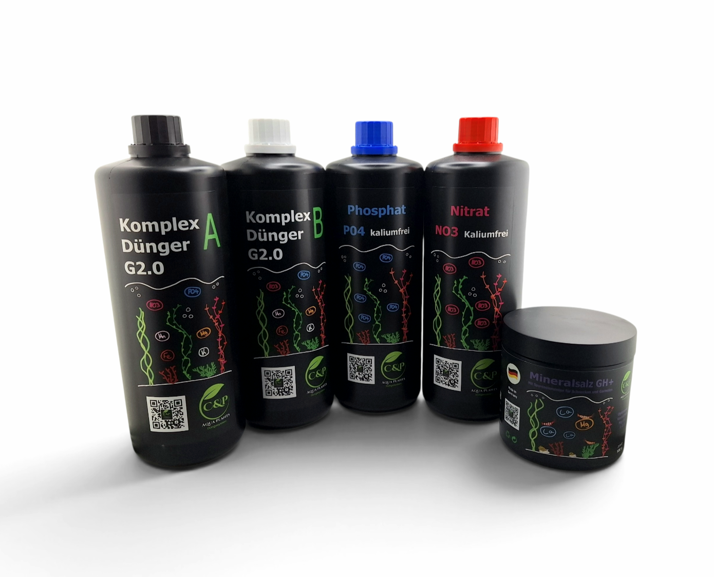 C&P Aquaplants Startpaket Osmosewasser 500ml 250g KH/GH+
