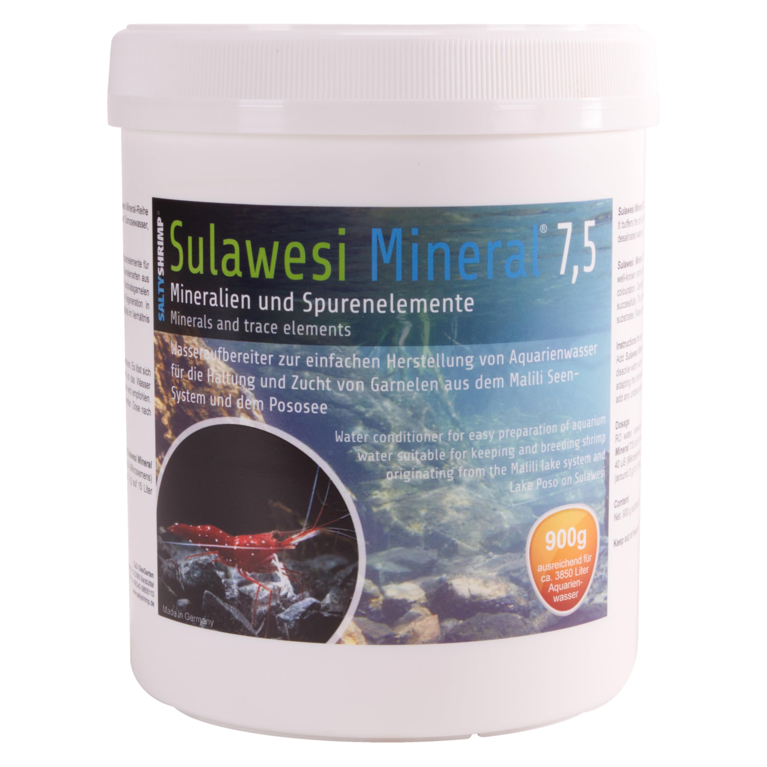 SaltyShrimp Sulawesi Mineral 7,5 Mineralsalz 110g pH-stabil