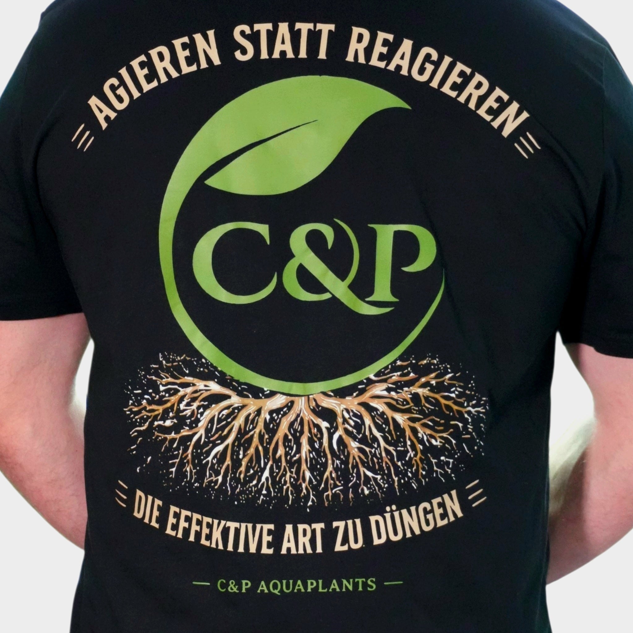 C&P Aquaplants Community Shirt Agieren statt Reagieren T-Shirt Baumwolle
