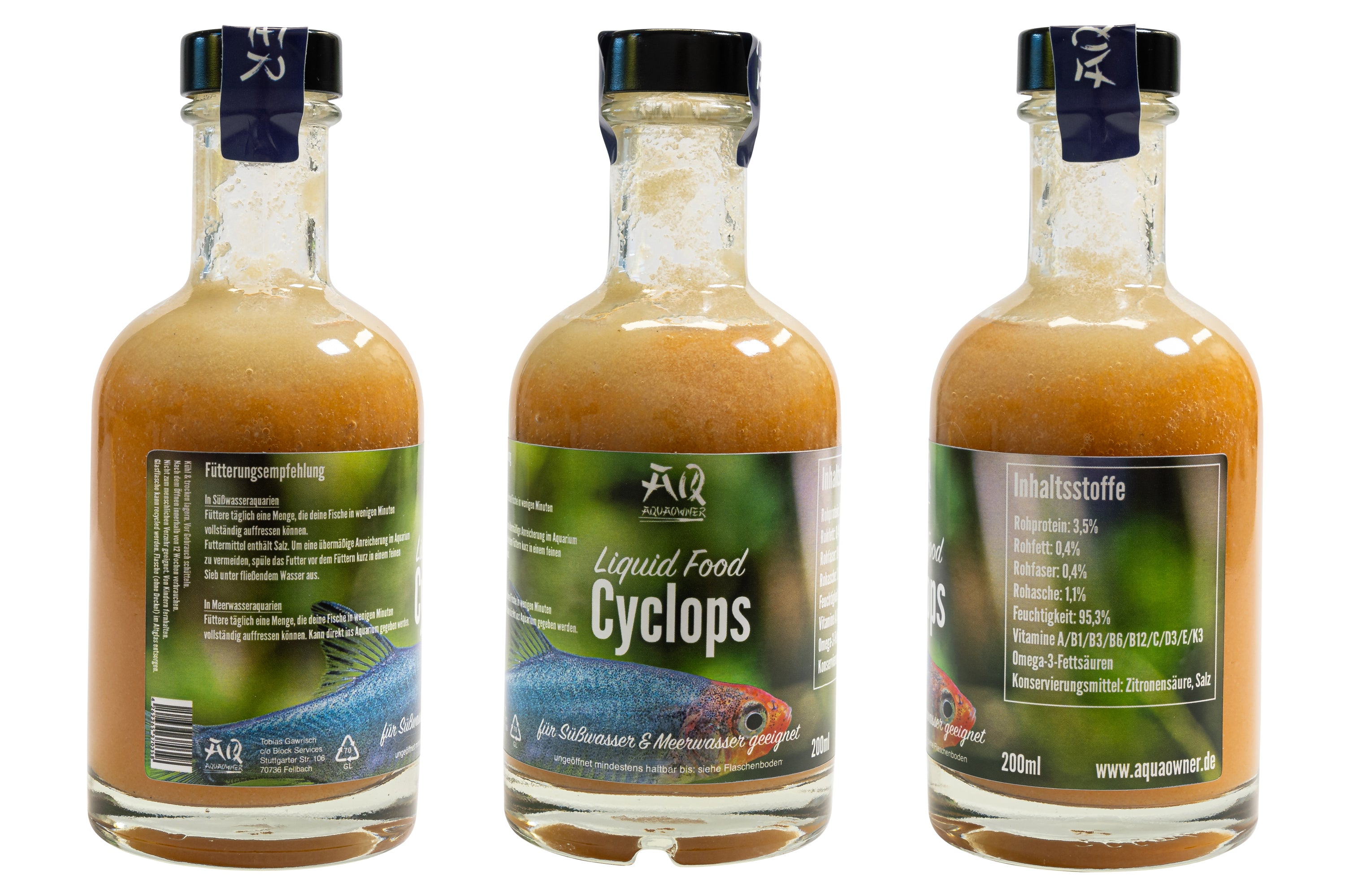 Token of Nature AquaOwner Liquid Food Cyclops Futter 200ml