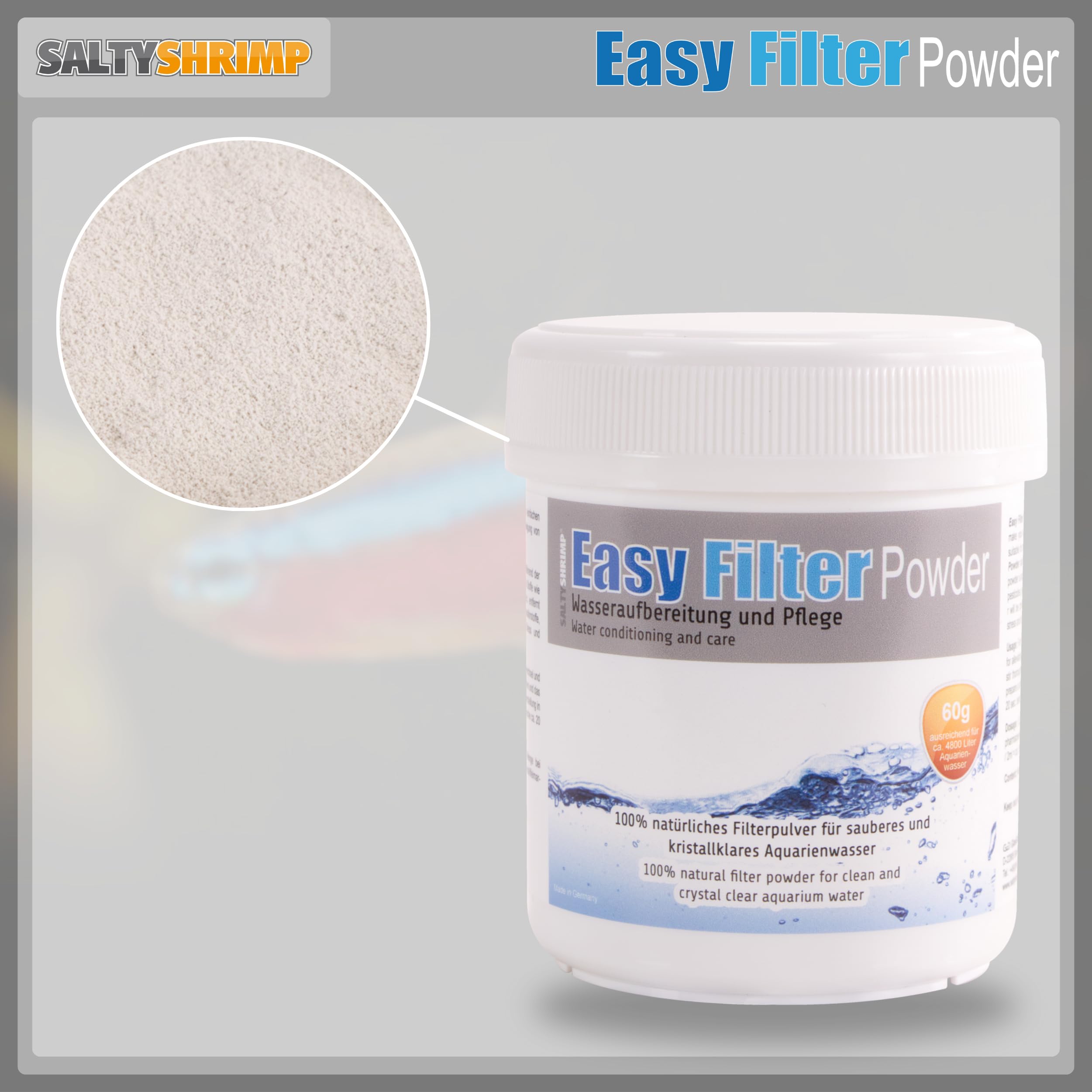 SaltyShrimp Easy Filter Powder Filterpulver 60g schadstoffbindend