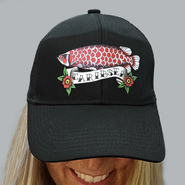 CaribSea Arowana Trucker Kappe Schwarz Snapback