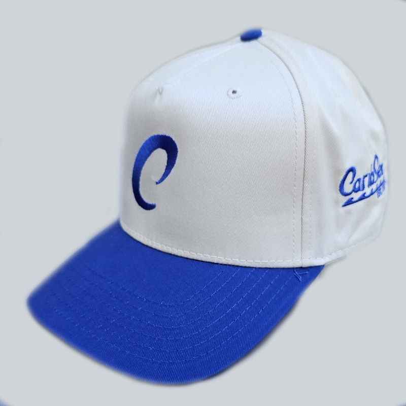 CaribSea Baseball Cap Kappe Weiß-Blau verstellbar