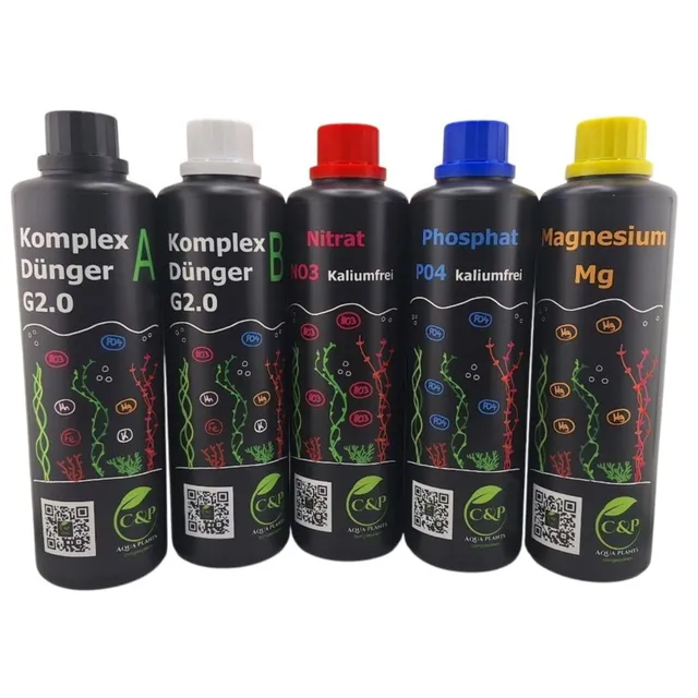 C&P Aquaplants Startpaket Leitungswasser Düngerset 500 ml