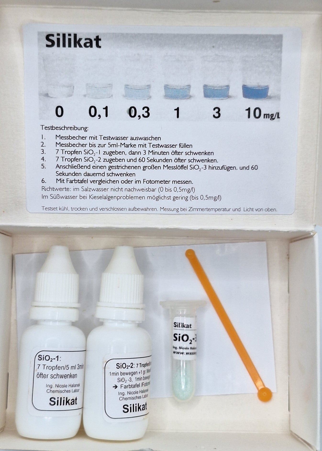 C&P Aquaplants Silikat Wassertest ca. 40 Tests