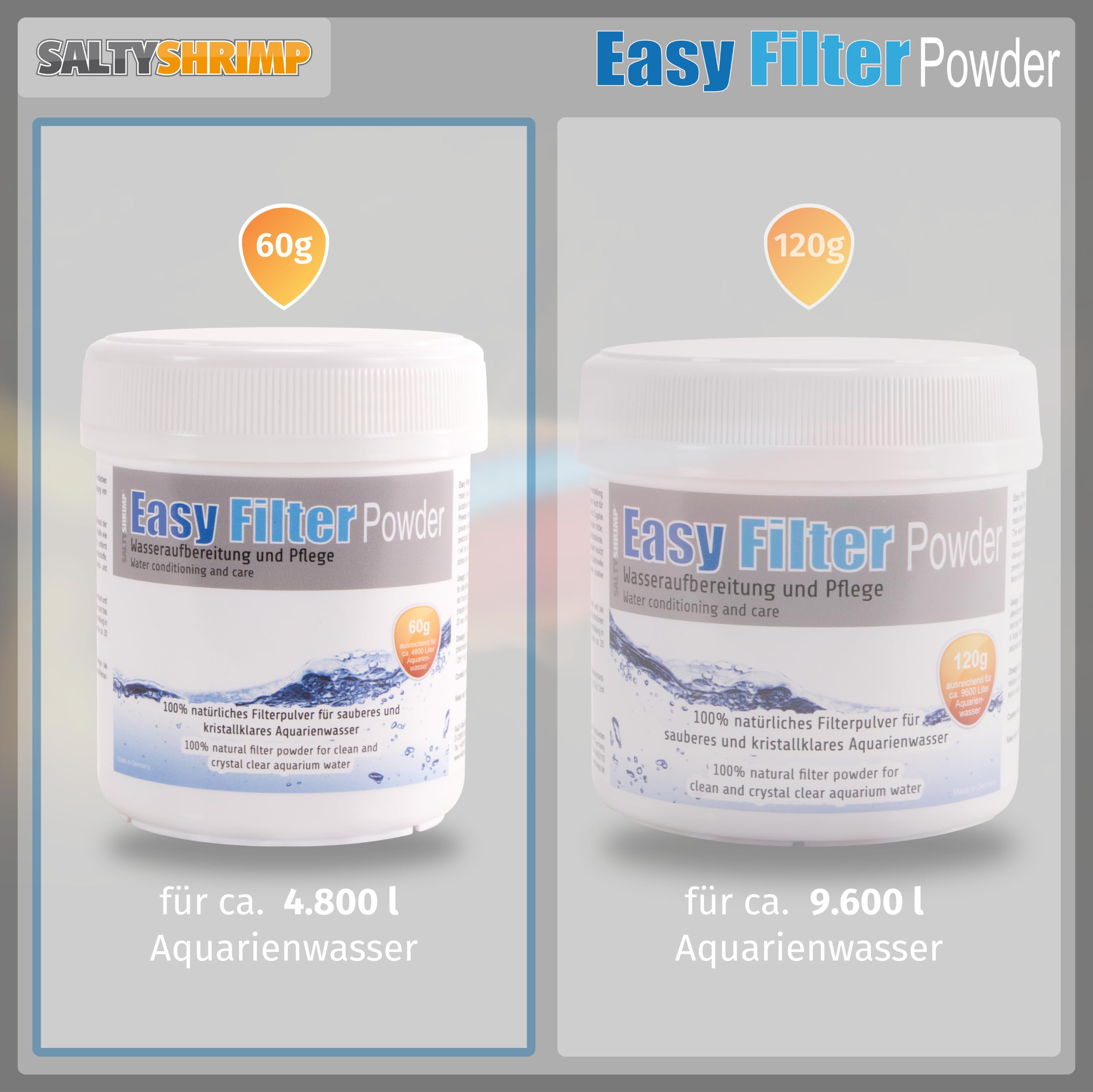 SaltyShrimp Easy Filter Powder Filterpulver 60g schadstoffbindend