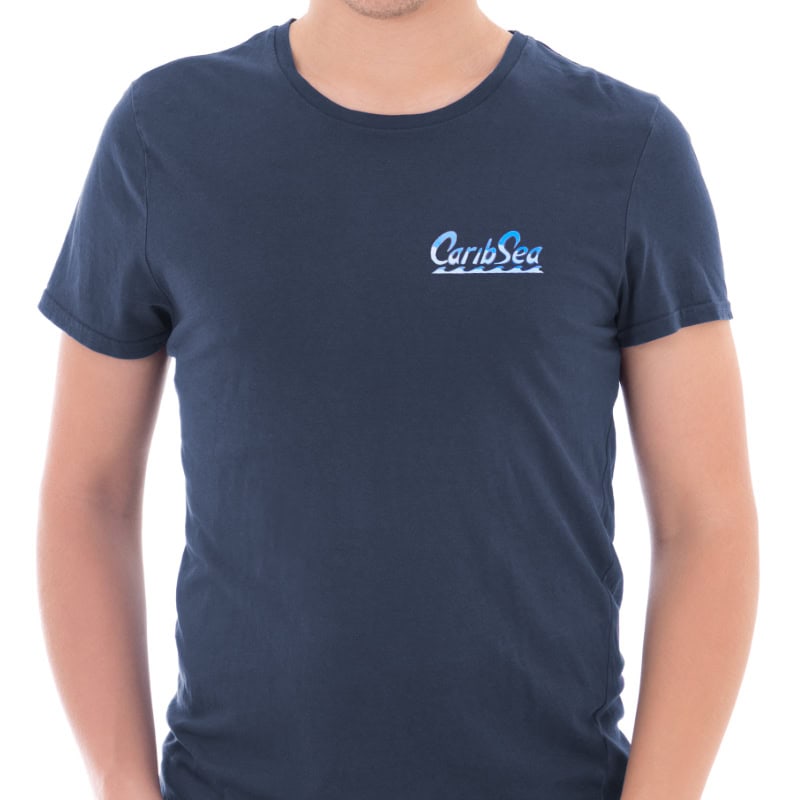 CaribSea Mantis Shrimp T-Shirt Navy Baumwolle