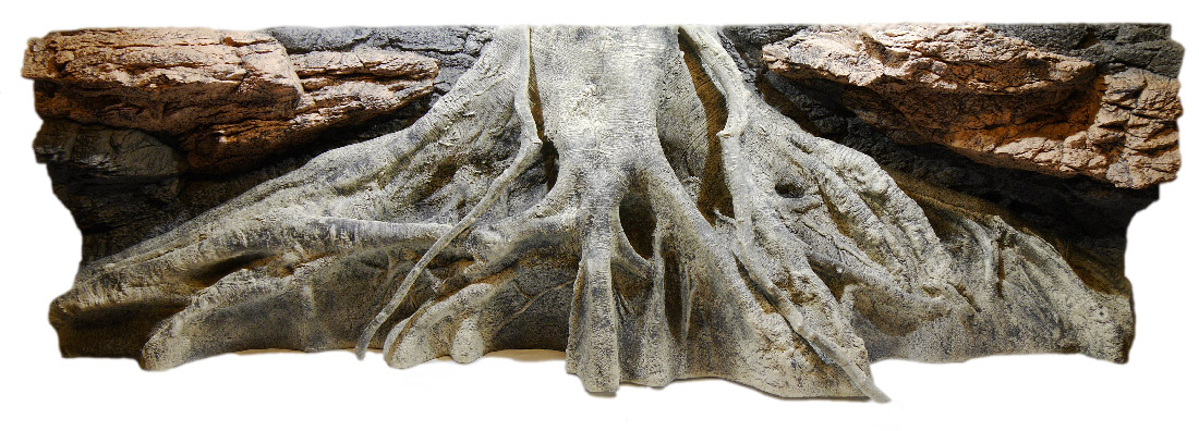 ArStone Amazonas XL 3D Wurzel-Rückwand Regenwald