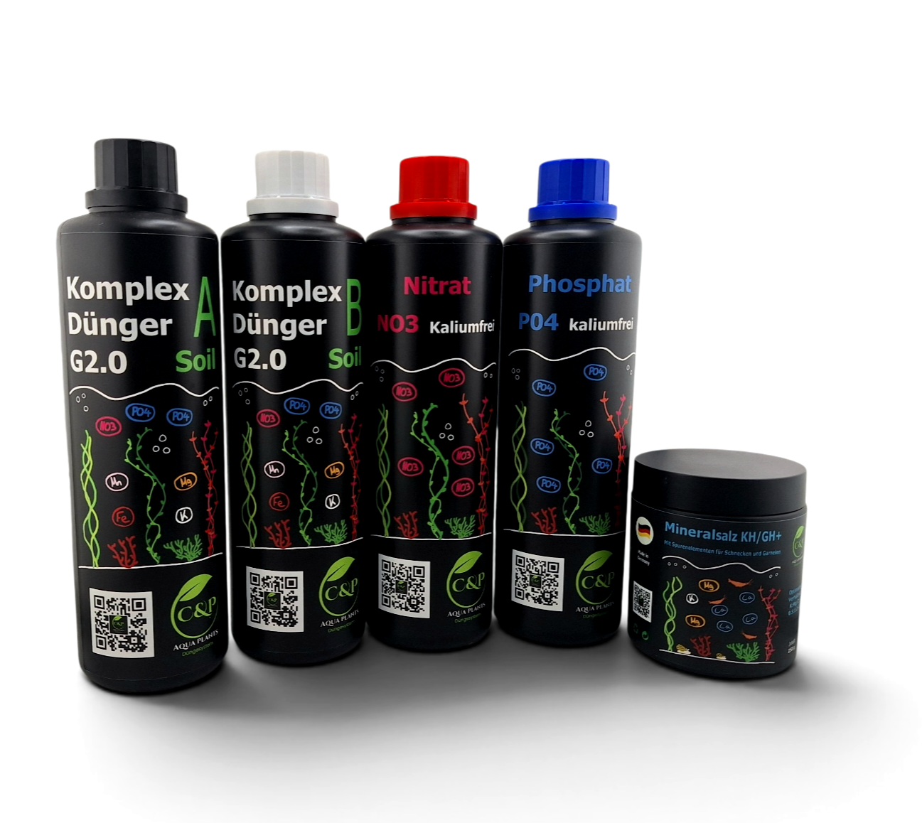 C&P Aquaplants Startpaket Osmosewasser 500ml 250g KH/GH+