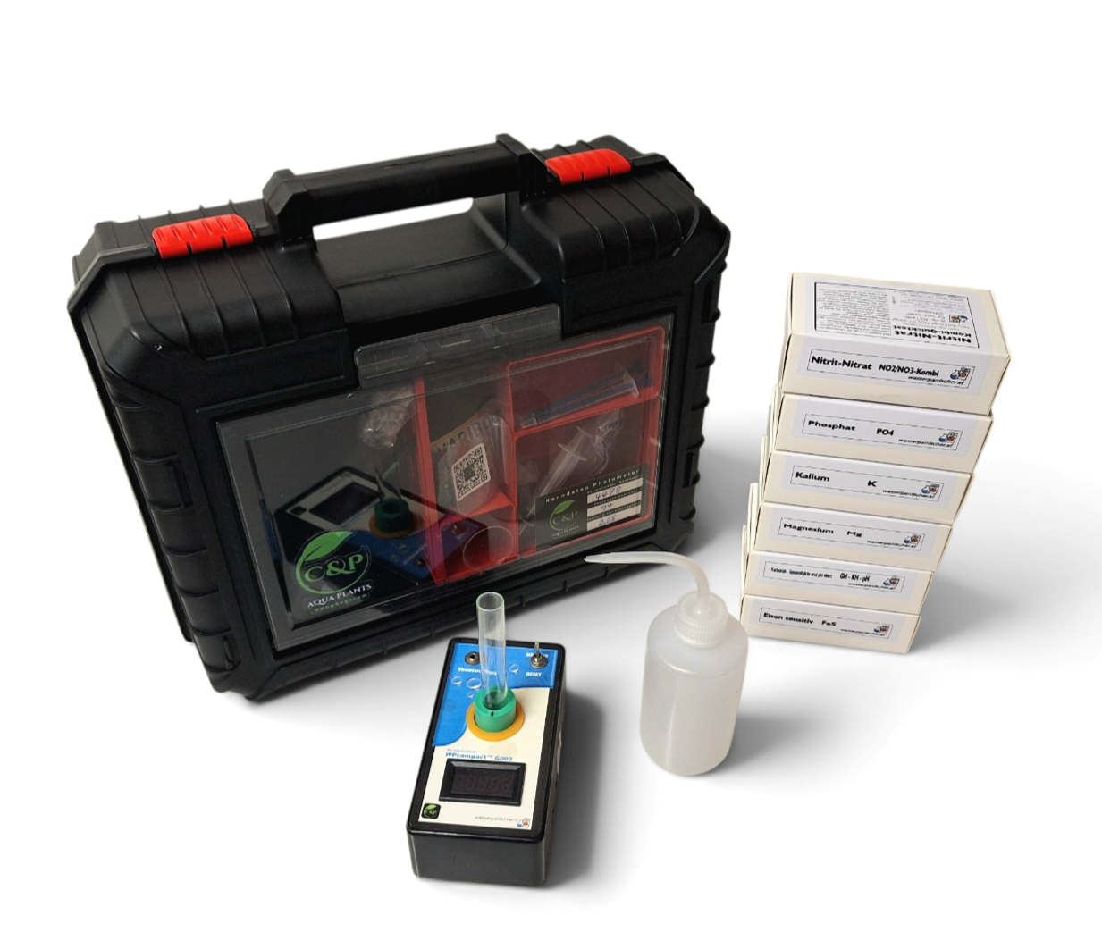 C&P Aquaplants Photometer Testkoffer G003 mit Nitrat Test