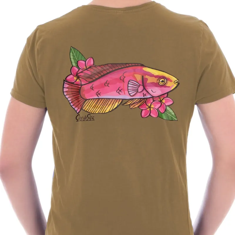 CaribSea Fairy Wrasse T-Shirt Beige Baumwolle