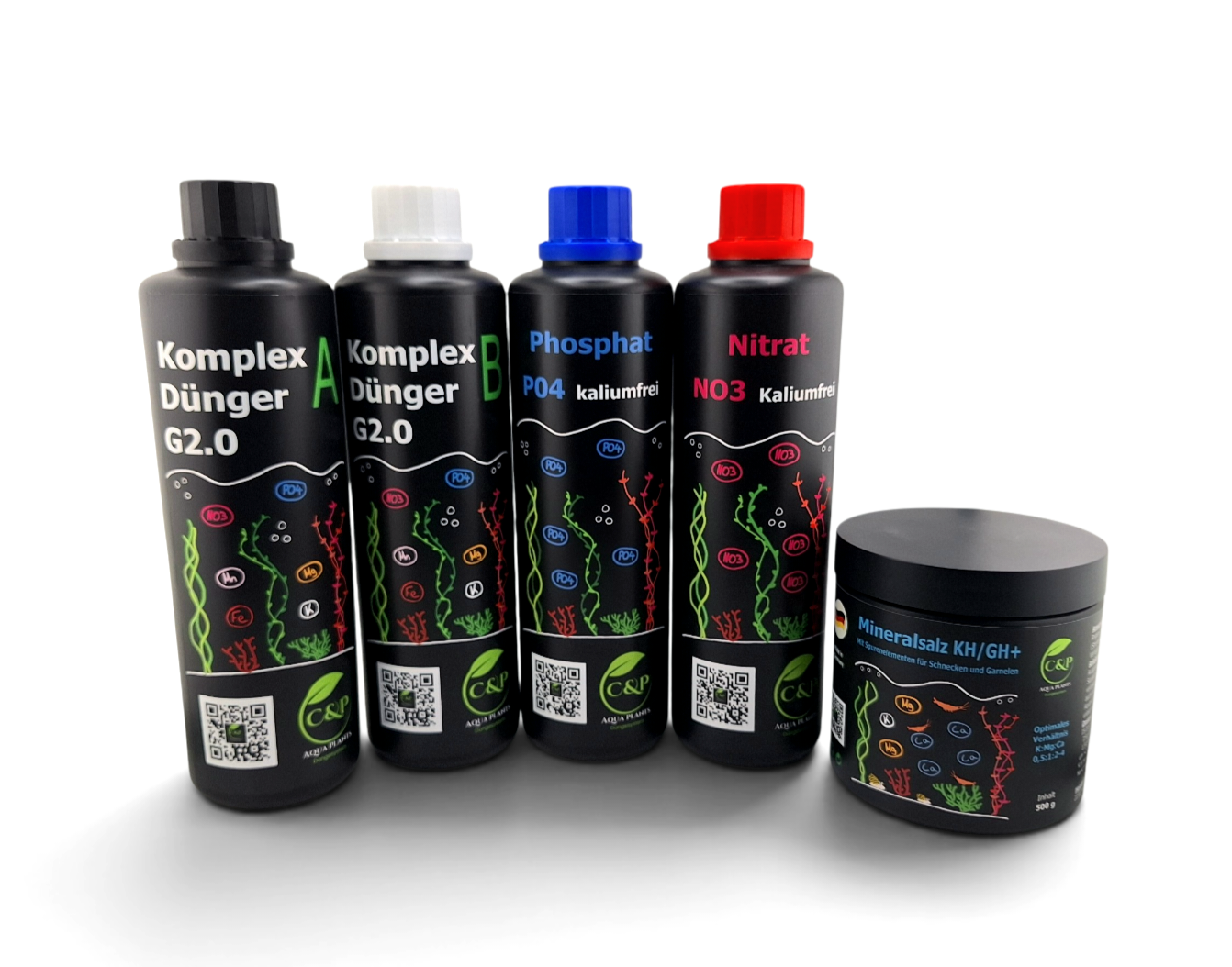 C&P Aquaplants Startpaket Osmosewasser 500ml 250g KH/GH+