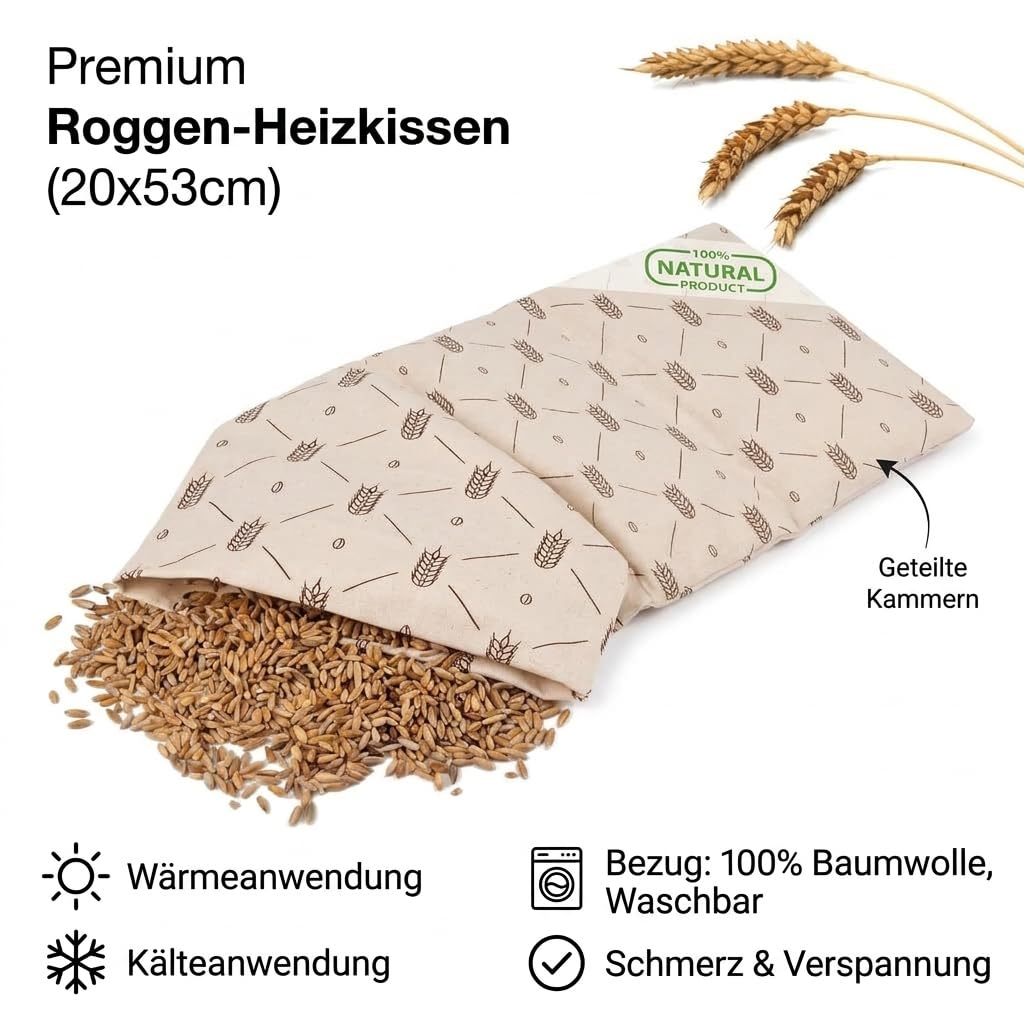 Wagner Wärmekissen Large 20x53 cm Baumwolle Weizen
