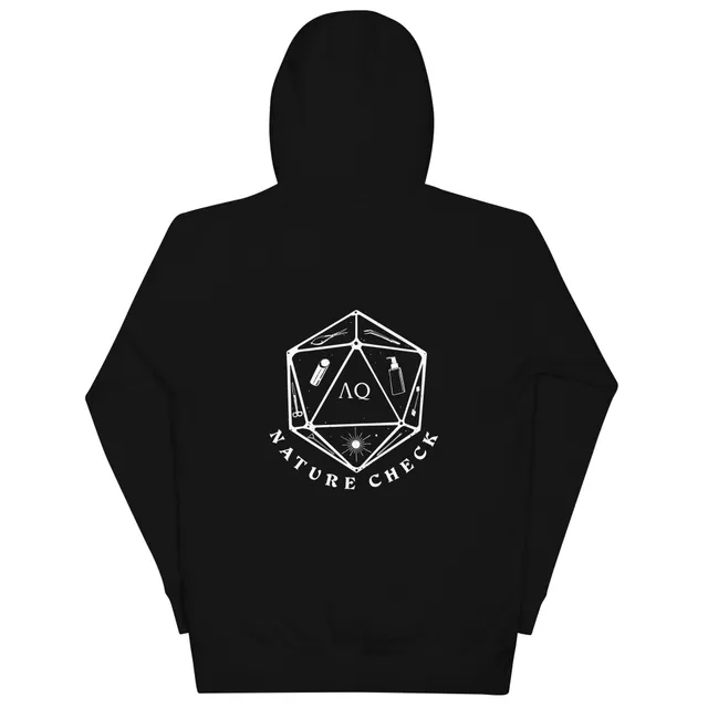 Token of Nature AquaOwner Nature Check Hoodie schwarz Bio-Baumwolle