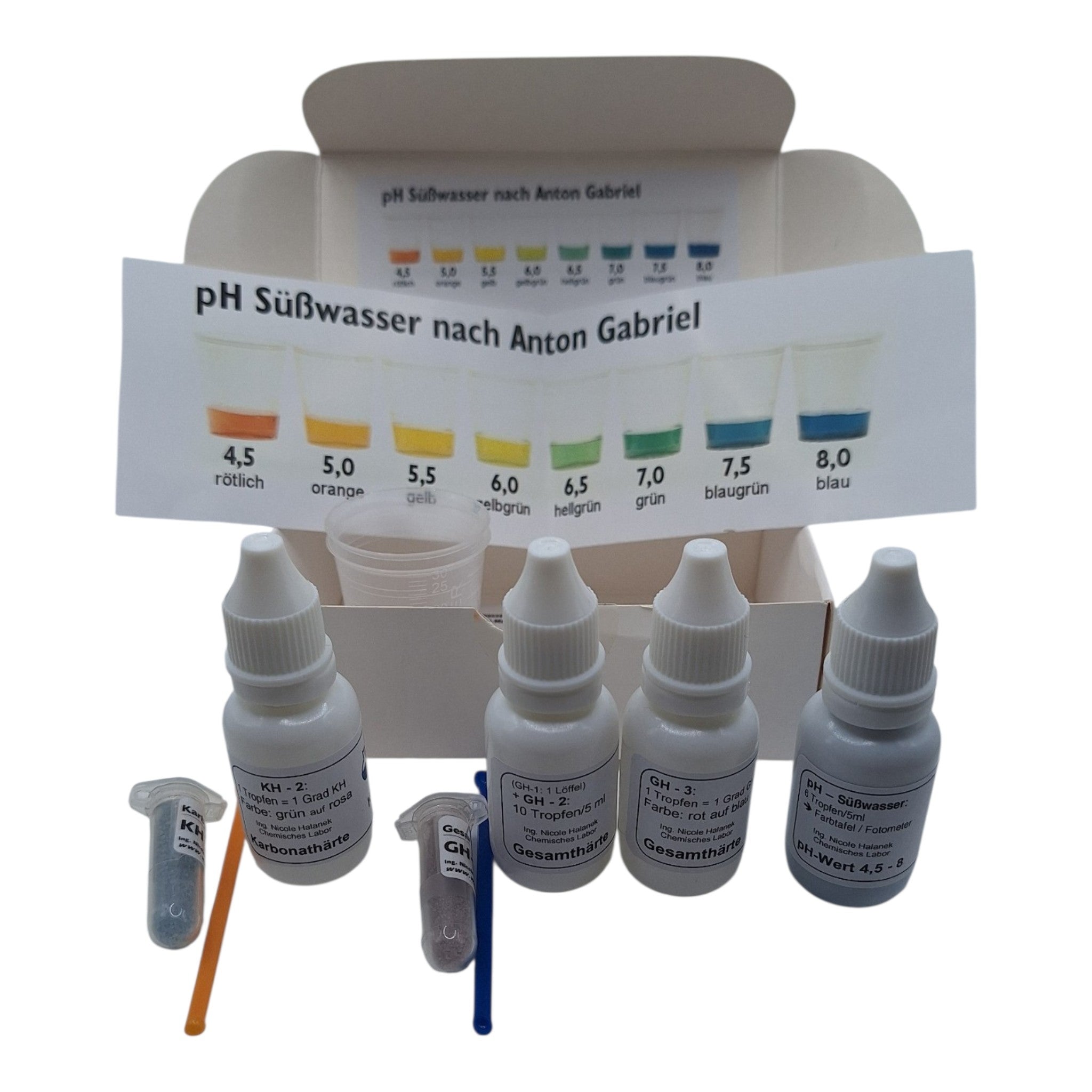 C&P Aquaplants Kombitest GH KH pH Wassertest 3x30 Tests