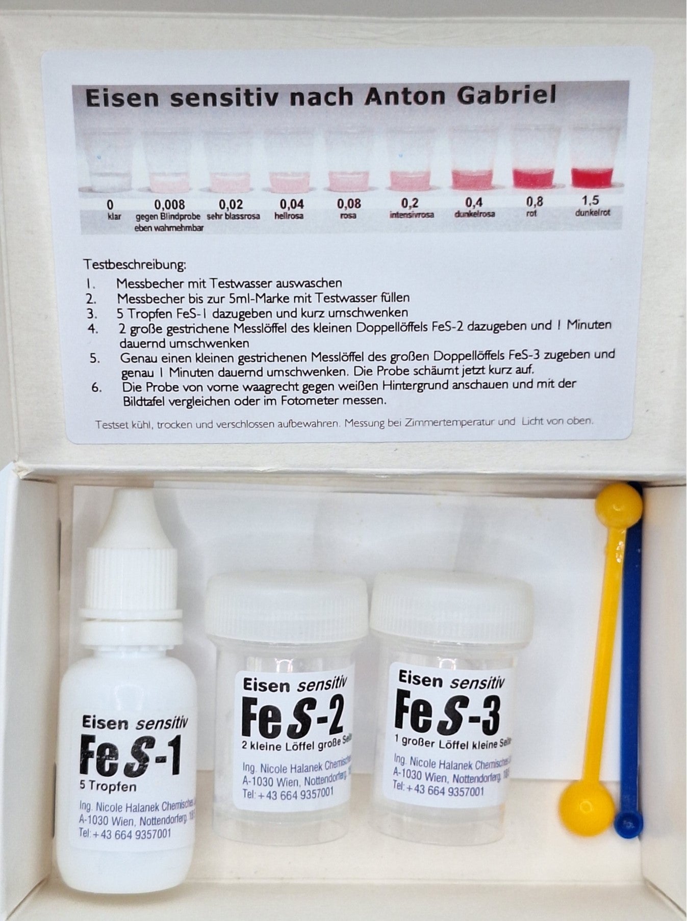 C&P Aquaplants Eisen sensitiv Wassertest ca. 40 Tests