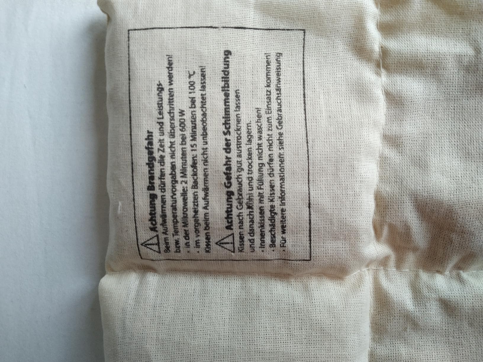 Wagner Wärmekissen Large 20x53 cm Baumwolle Weizen