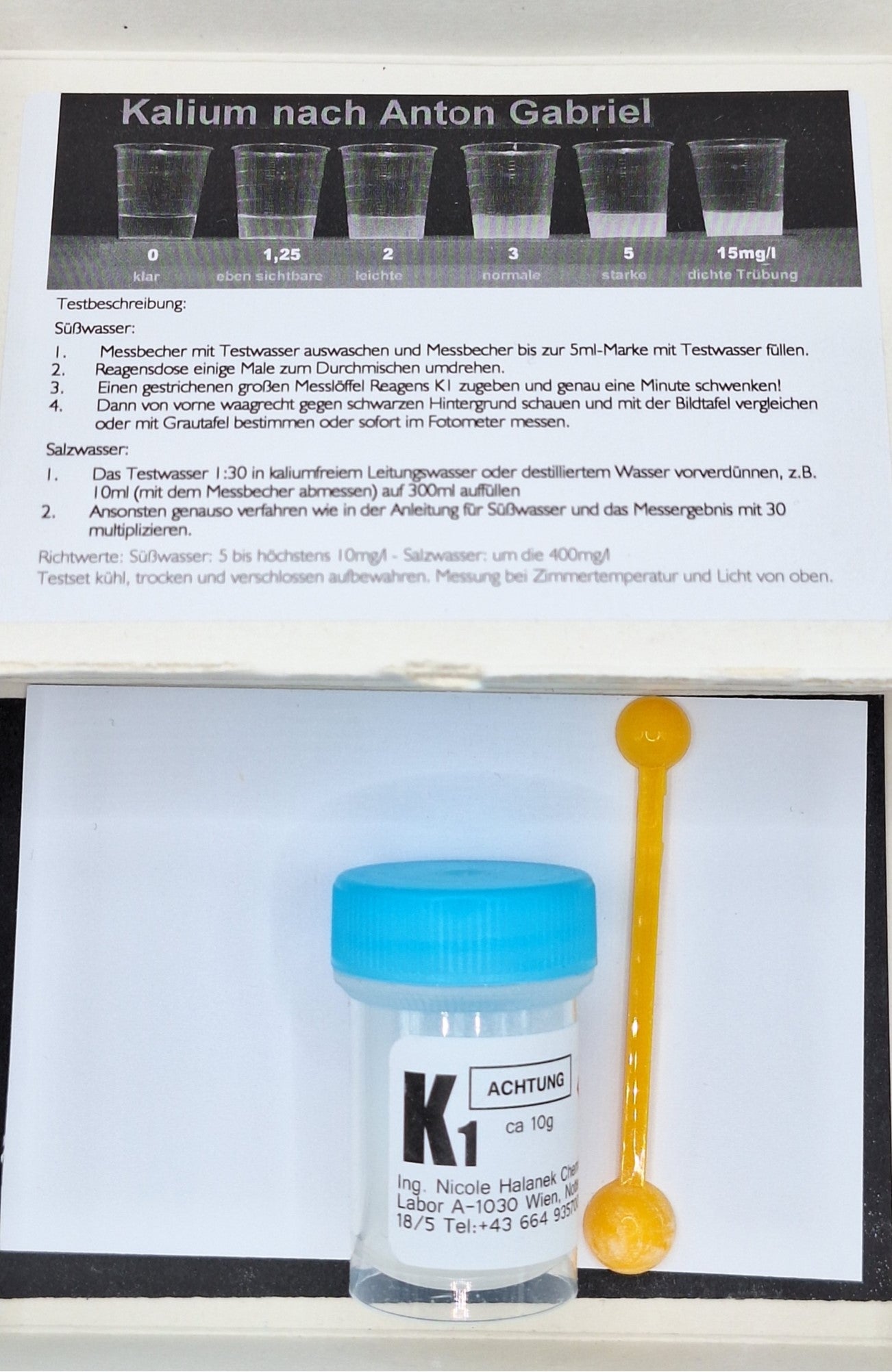C&P Aquaplants Kalium Test Wassertest ca. 50 Tests