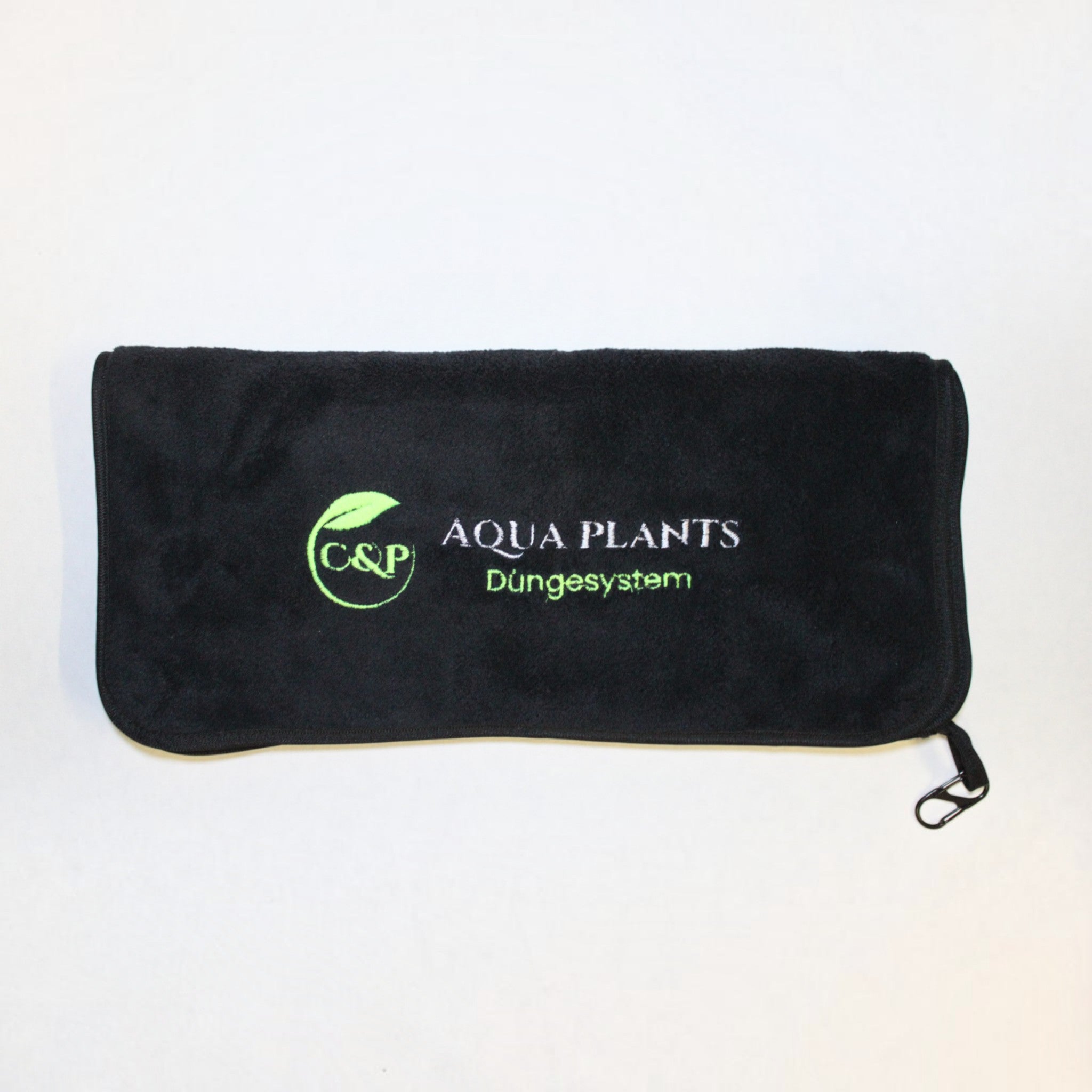 C&P Aquaplants Microfaser-Handtuch 77x40 cm Karabiner
