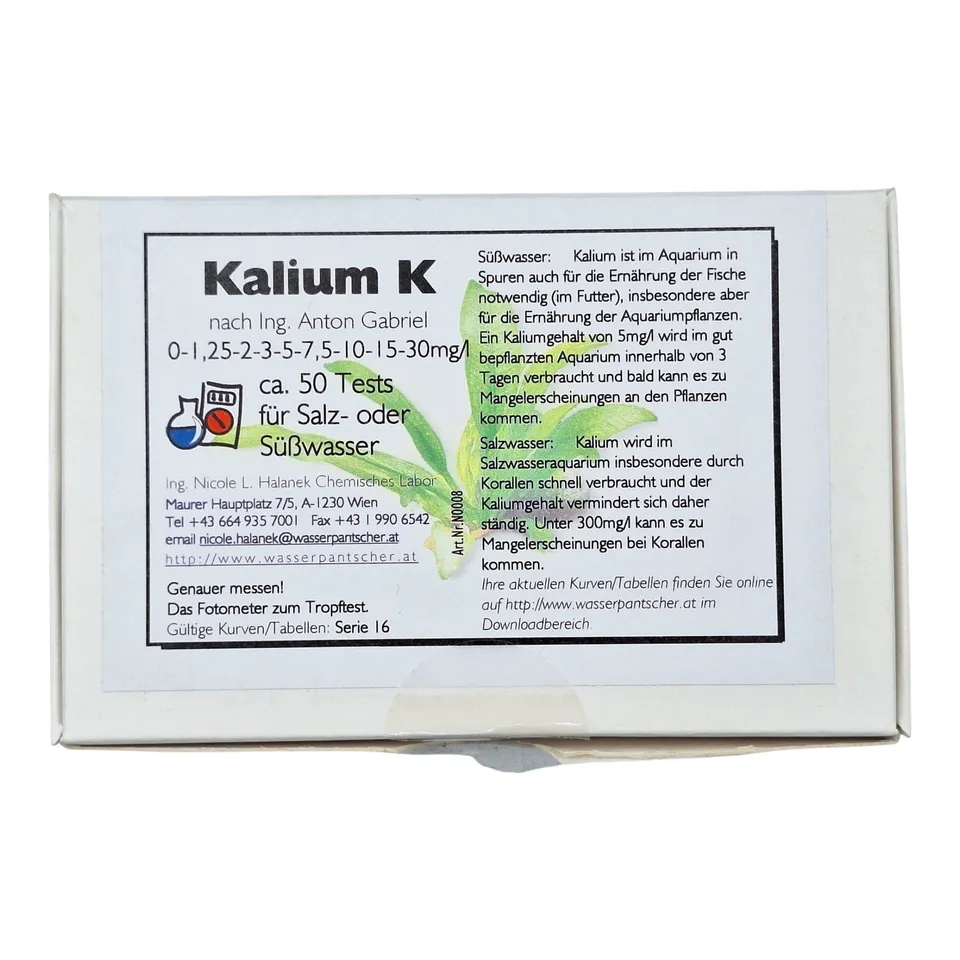 C&P Aquaplants Kalium Test Wassertest ca. 50 Tests