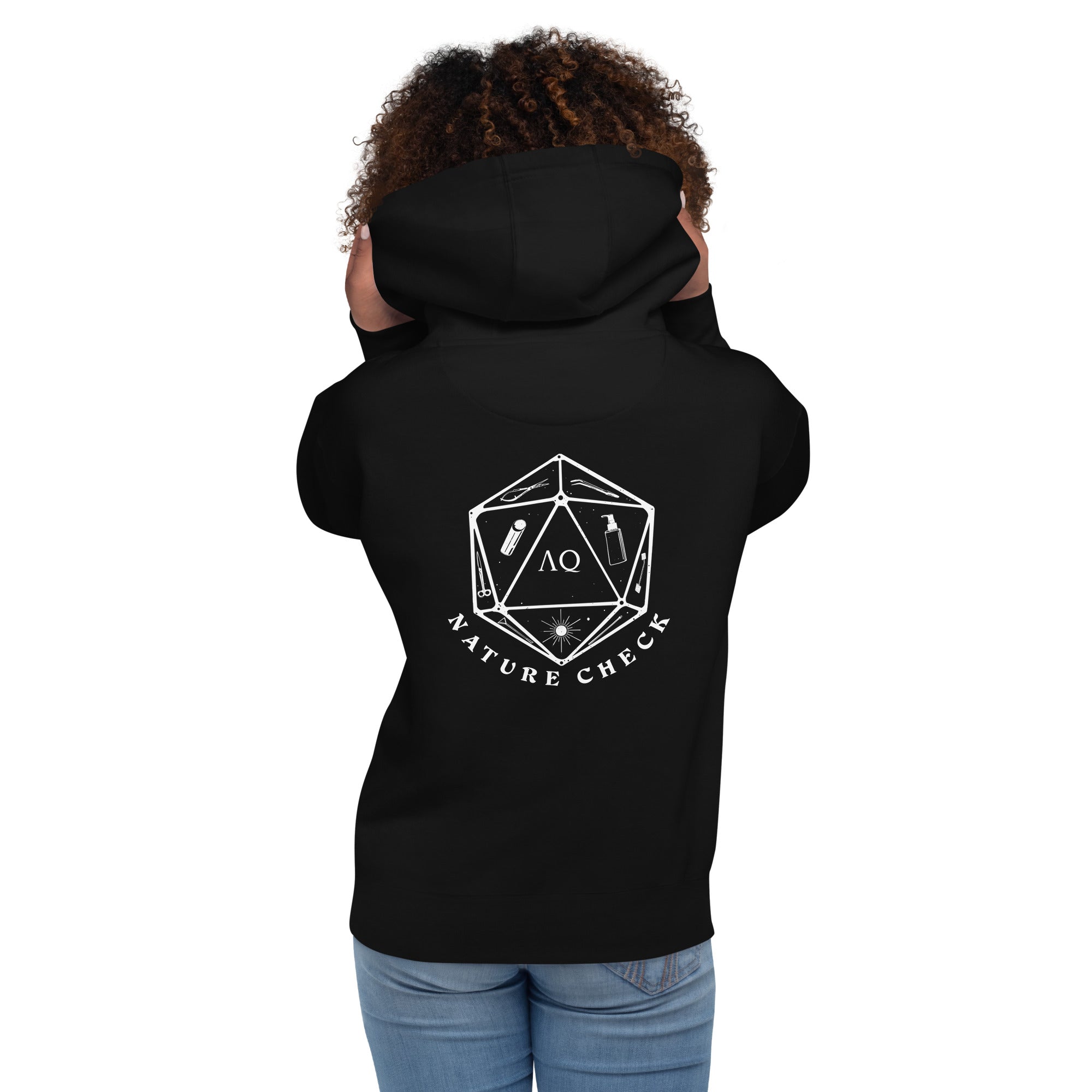 Token of Nature AquaOwner Nature Check Hoodie schwarz Bio-Baumwolle