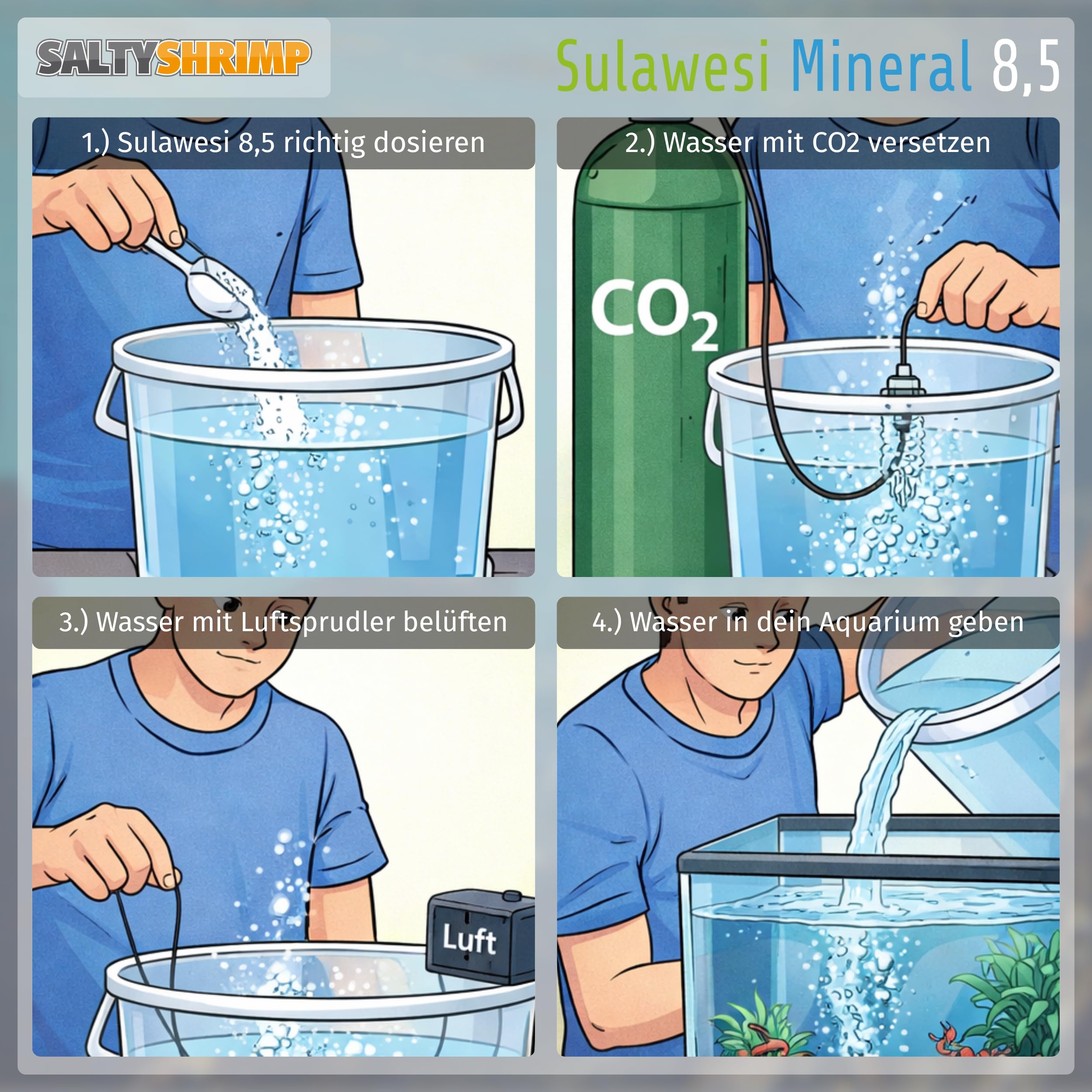 SaltyShrimp Sulawesi Mineral 8,5 Mineralsalz 110g pH-stabil