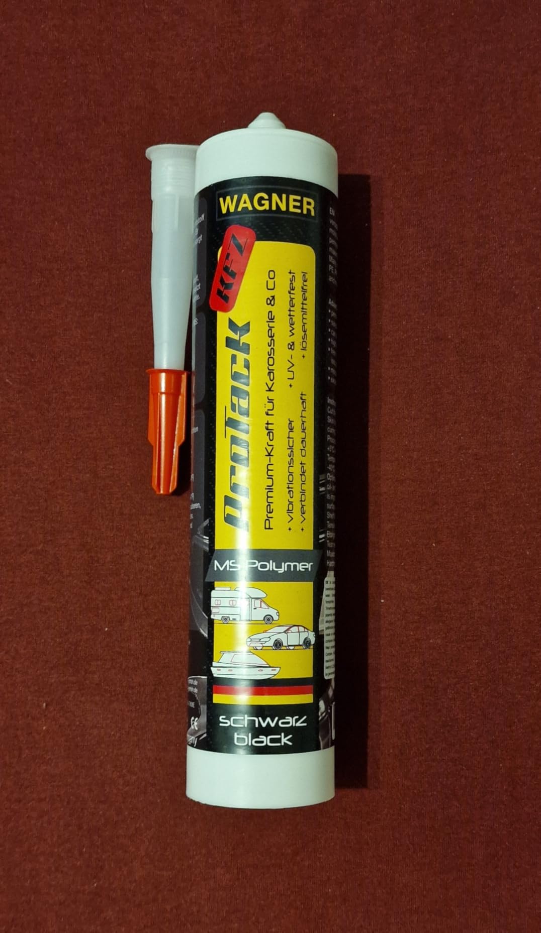 Wagner ProTack KFZ Hochleistungskleber schwarz 310 ml vibrationssicher