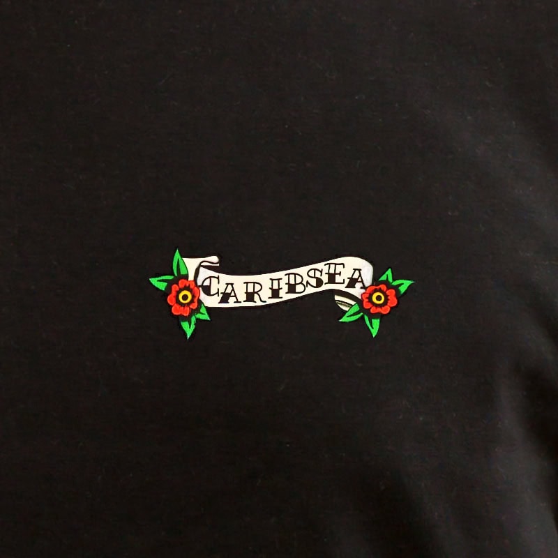 CaribSea Arowana Tattoo T-Shirt Schwarz Baumwolle