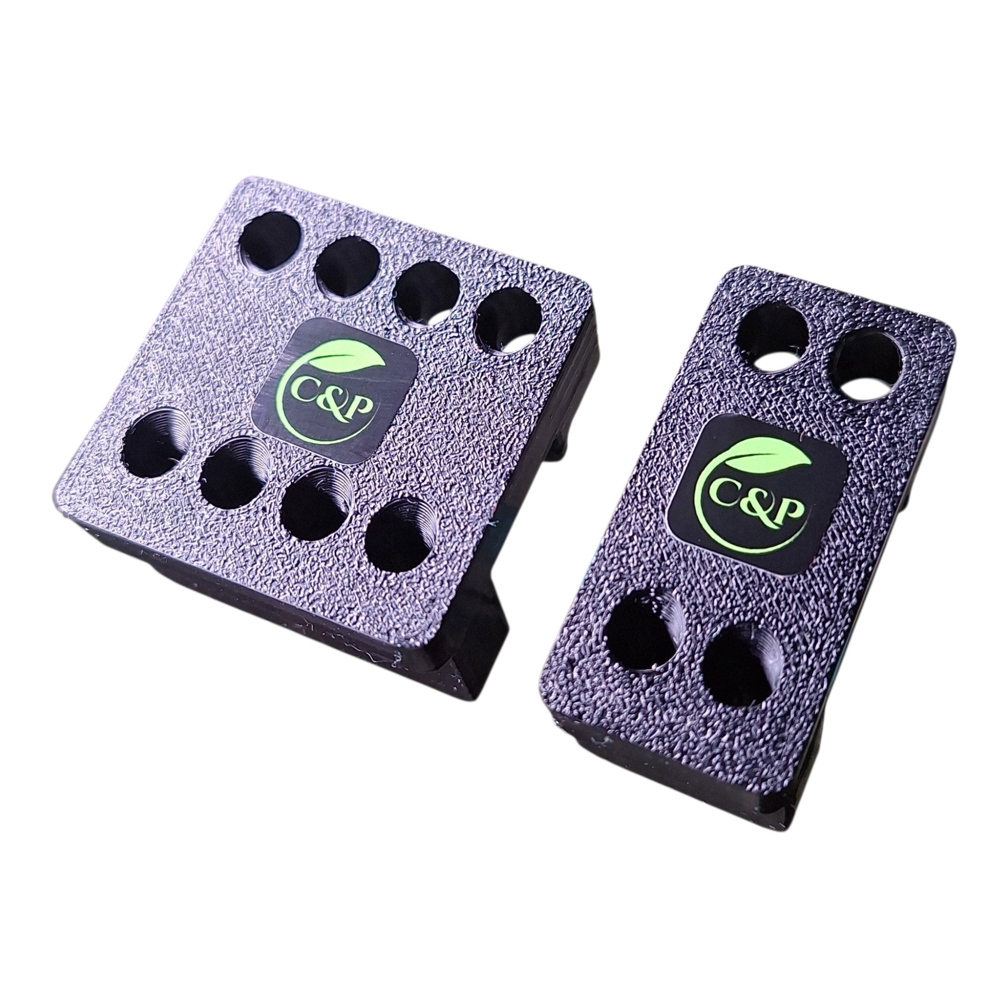 C&P Aquaplants 2er Schlauchhalter Dosieranlage 2/4 mm Schwarz