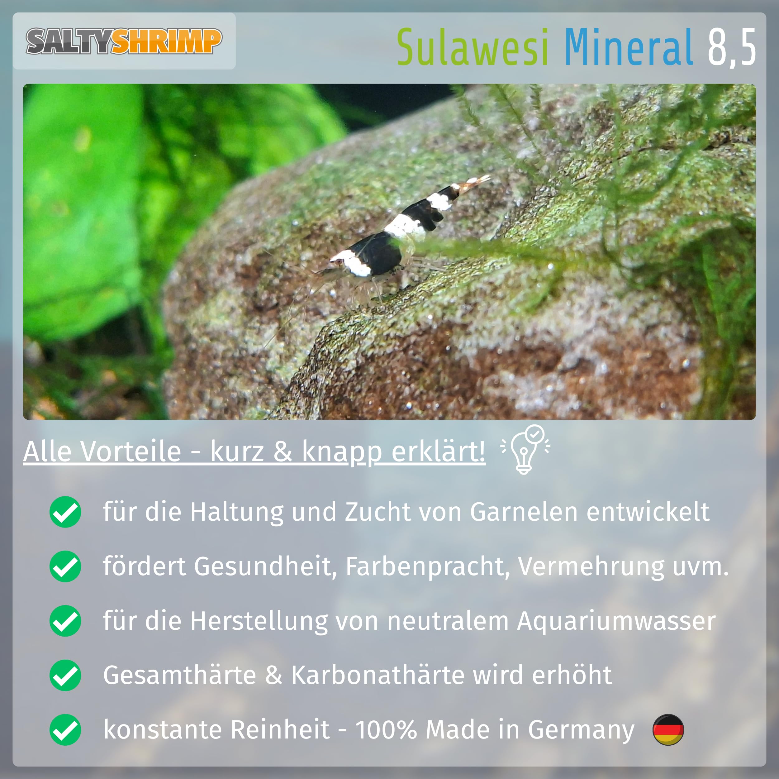 SaltyShrimp Sulawesi Mineral 8,5 Mineralsalz 110g pH-stabil