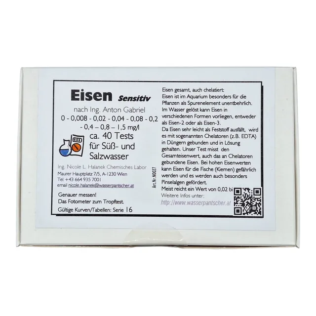 C&P Aquaplants Eisen sensitiv Wassertest ca. 40 Tests