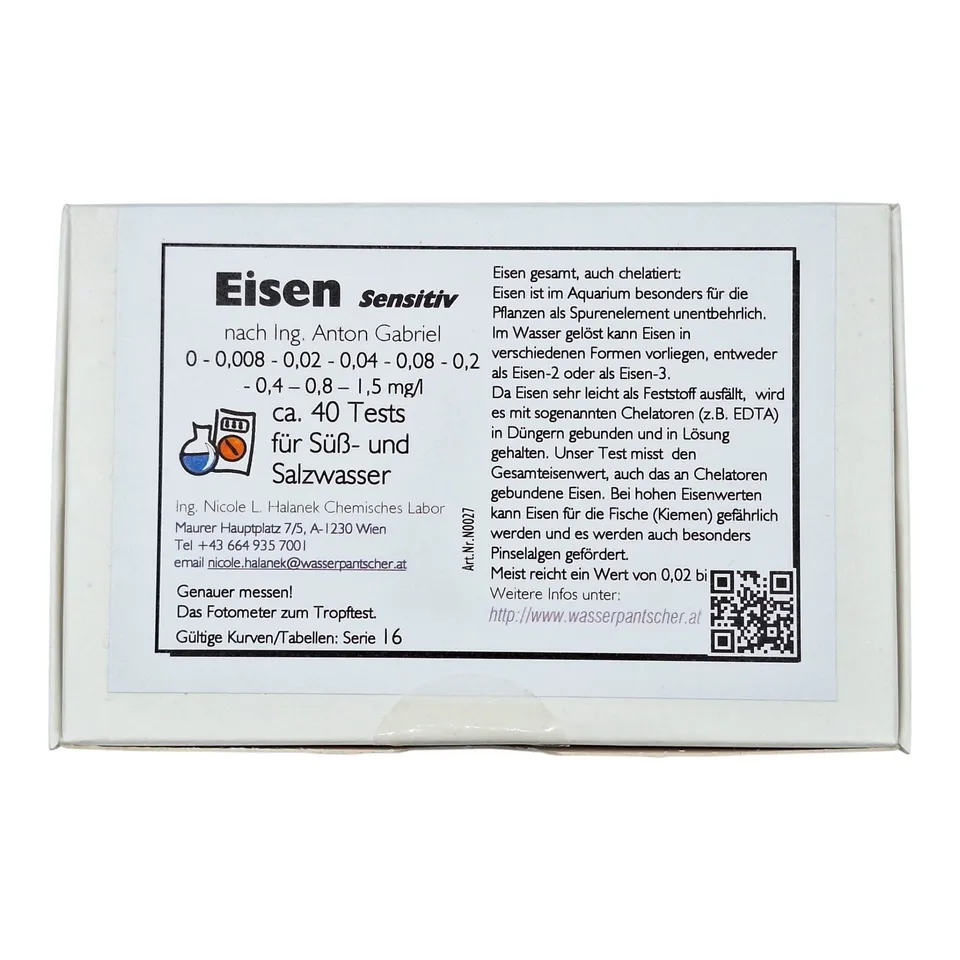 C&P Aquaplants Eisen sensitiv Wassertest ca. 40 Tests