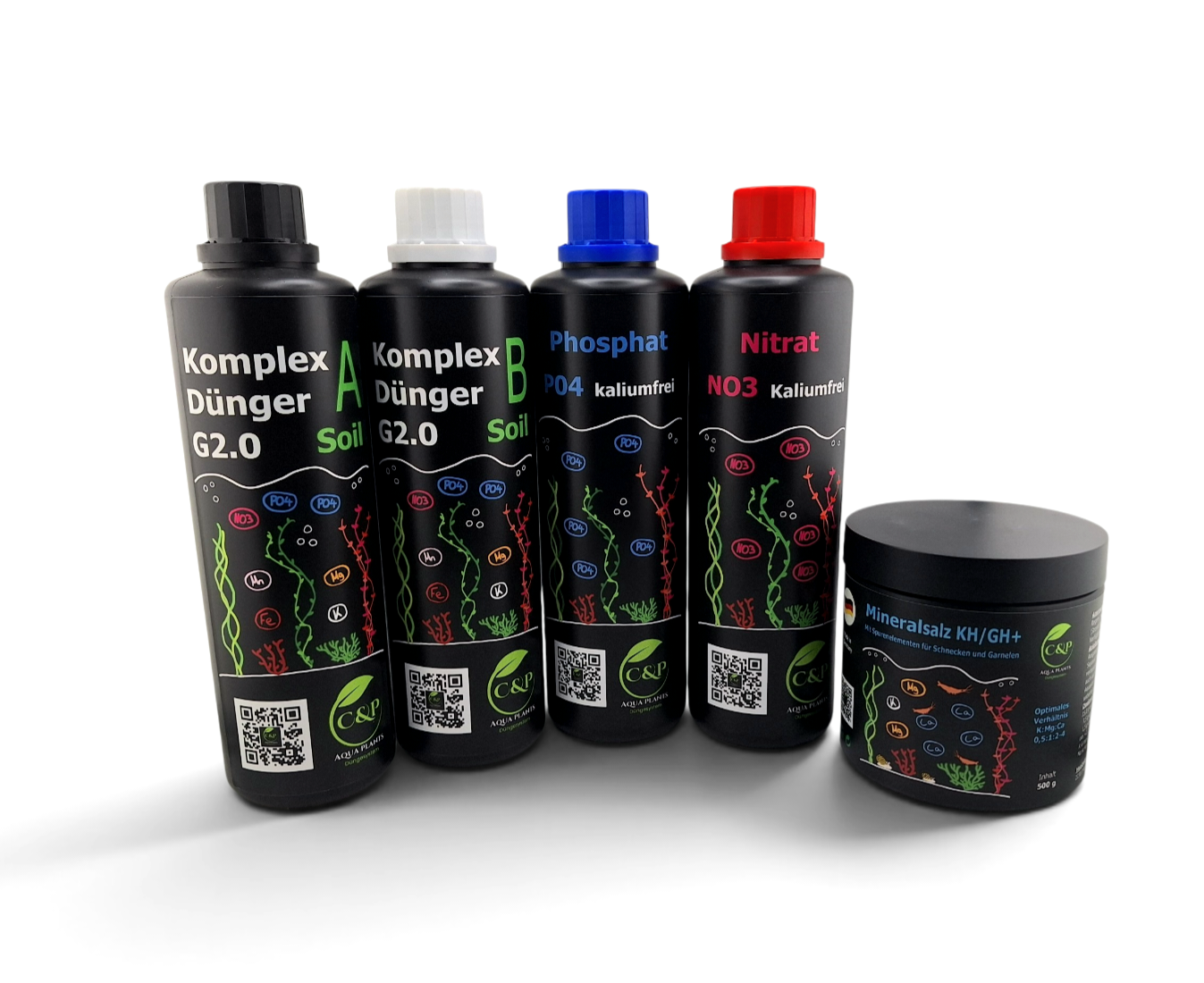 C&P Aquaplants Startpaket Osmosewasser 500ml 250g KH/GH+