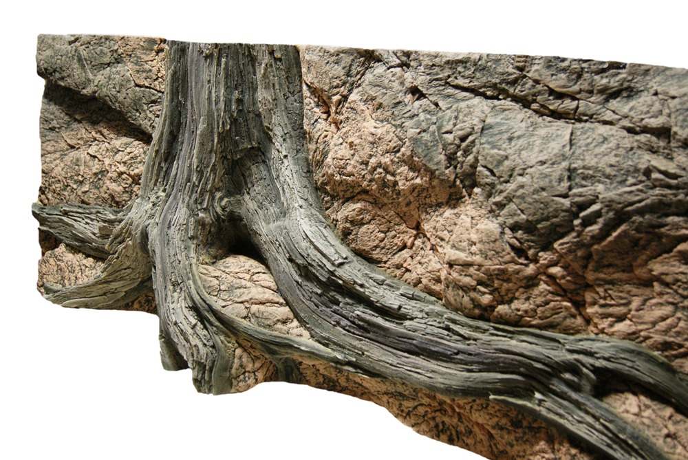 ArStone Amazonas 3D Aquarium Rückwand Wurzel 23cm tief