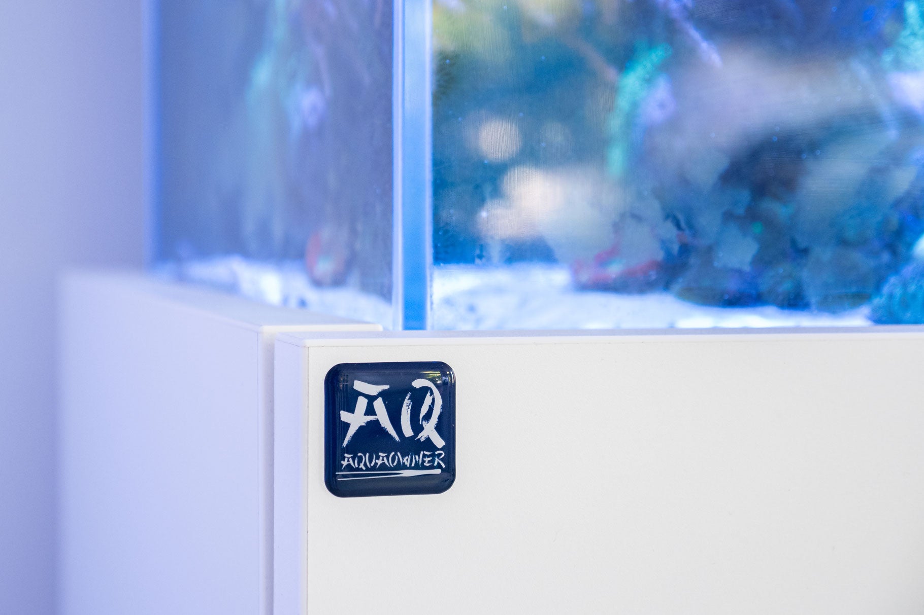 AquaOwner 3D Gel Aufkleber 3,8 cm Logo schwarz