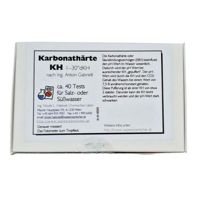 C&P Aquaplants KH Karbonathärte Wassertest 40 Messungen