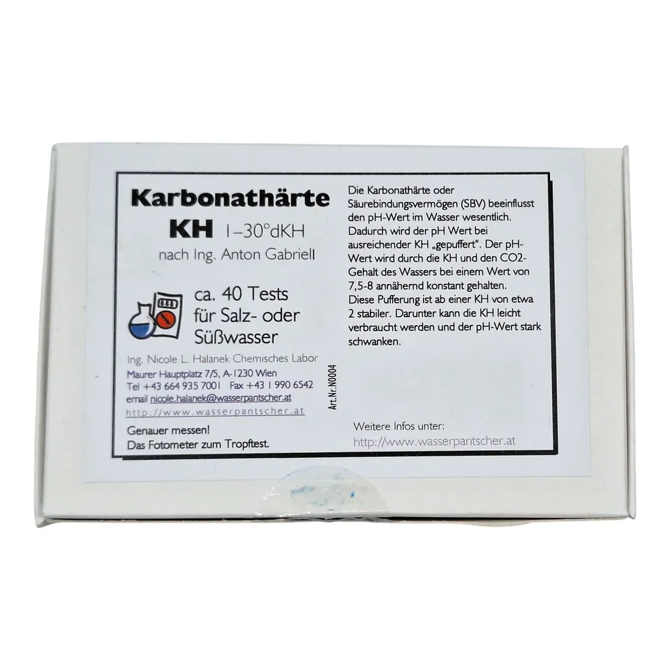 C&P Aquaplants KH Karbonathärte Wassertest 40 Messungen